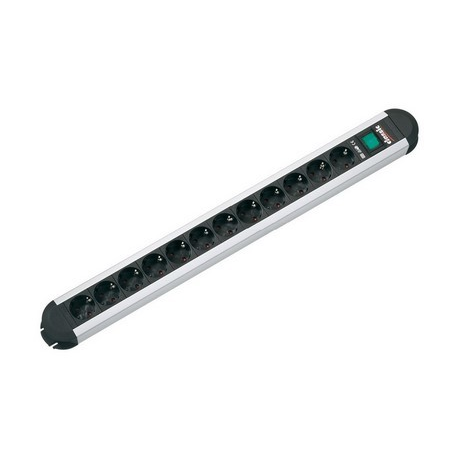 Bachmann PRIMO - Power strip - output connectors: 12 (CEE 7 / 4) - 1.8 m - Germany - black - 0