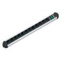 Bachmann PRIMO - Power strip - output connectors: 12 (CEE 7 / 4) - 1.8 m - Germany - black