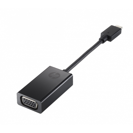HP - External video adapter - USB-C - D-Sub - black - for Victus by HP Laptop 16; EliteBook 830 G6; Pavilion Plus Laptop 14; ZBook 17 G6, Create G7 - 0