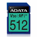 ADATA Premier Pro SDXC UHS-I U3 Class 10 (V30S) - Flash memory card - 512 GB - Video Class V30  /  UHS-I U3  /  Class10 - SDXC UHS-I