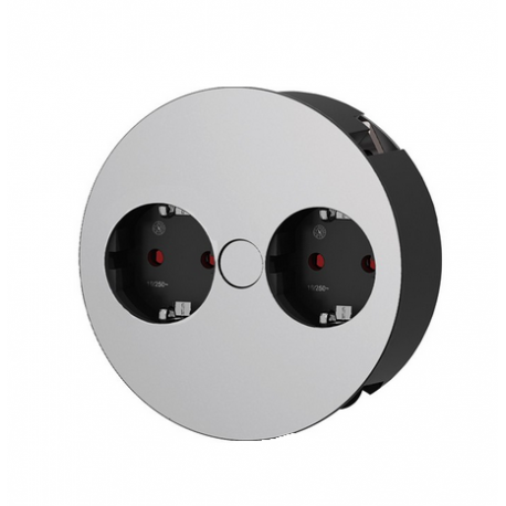 Bachmann Twist - Power strip - output connectors: 2 - 2 m - matte chrome - 0