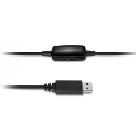 Kensington USB Hi-Fi Headphones - Headphones with mic - on-ear - wired - USB - 5