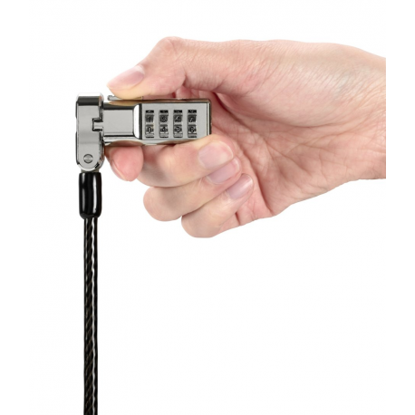 Kensington Universal 3-in-1 Combination Laptop Lock - Resettable - Security cable lock - 1.8 m - 5