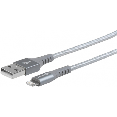 Lightning Cable MFI 1m Grey