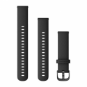 Garmin Quick Release Band - Strap for smart watch - 110-195 mm - black, slate hardware - for Legacy Hero Series Captain Marvel; Venu 2S; vívoactive 4S; vívomove 3S