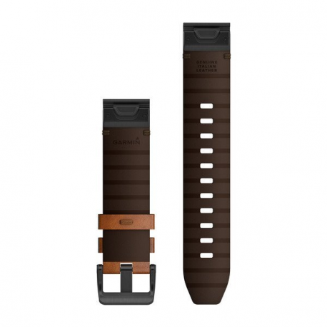 Garmin QuickFit - Strap for smart watch - chestnut - for fenix 6 Pro, Pro Solar Edition, Sapphire; Instinct Solar - 1