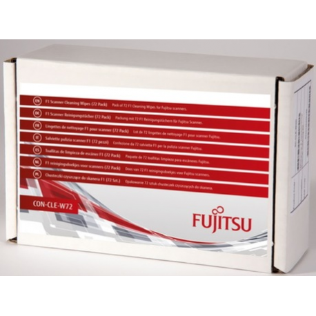 Fujitsu F1 Scanner Cleaning Wipes - Cleaning wipes (pack of 24) - for fi-65F; ScanSnap iX100, iX1400, iX1500, iX1600, iX500, S1100, S1100i, S1300, S1300i, SV600 - 0