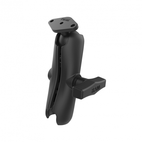 RAM - Mounting component (C size medium length double socket arm, diamond ball base) - marine grade aluminium - 1
