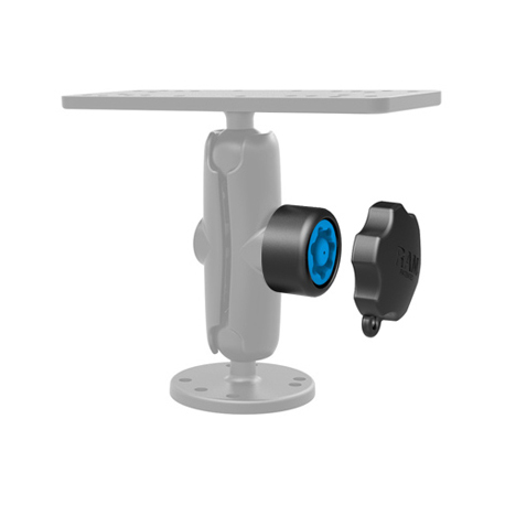 RAM Mixed Combination Pin-Lock RAP-S-KNOB3U - Mounting component (locking knob) - high-strength composite - black - 0