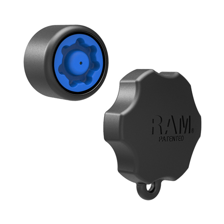 RAM Mixed Combination Pin-Lock RAP-S-KNOB3U - Mounting component (locking knob) - high-strength composite - black - 1