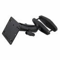 RAM RAM-246-247U-5 - Mounting kit (double socket arm, square post clamp base, VESA plate with 1.5" ball) - marine grade aluminium - pole mount