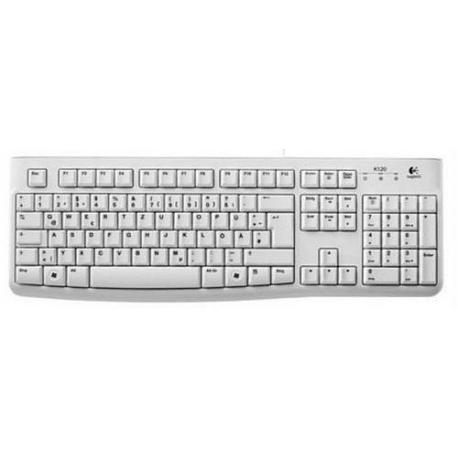 Logitech K120 for Business - Keyboard - USB - German - white - 0