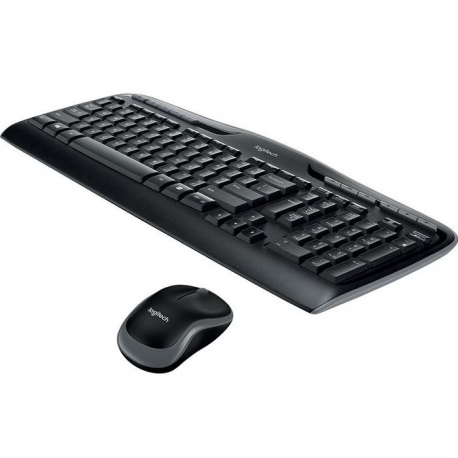 Logitech Wireless Combo MK330 - Keyboard and mouse set - wireless - 2.4 GHz - UK - black - 3