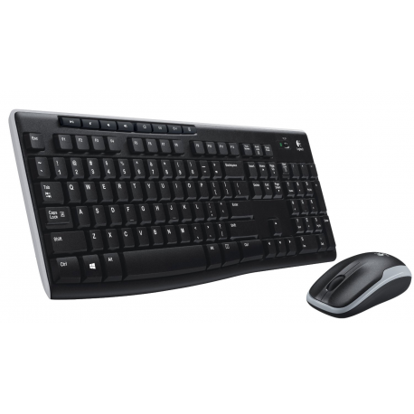 Logitech MK270 Wireless Combo - Keyboard and mouse set - wireless - 2.4 GHz - German - for exone go Workstation 1575 - 0