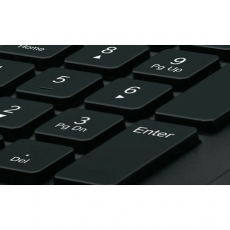 Logitech K280e - Keyboard - USB - German - black - 16