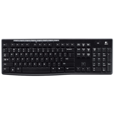 Logitech Wireless Keyboard K270 - Keyboard - wireless - 2.4 GHz - German - 0