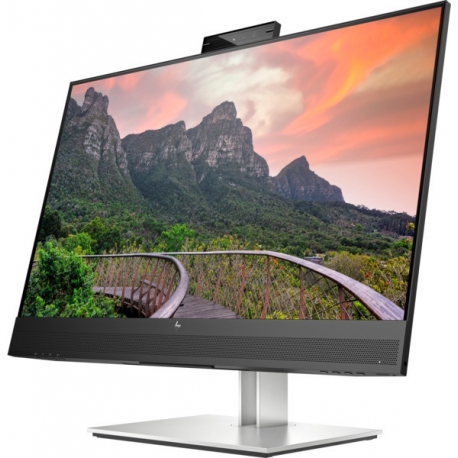 HP E27m G4 Conferencing Monitor - E-Series - LED monitor - 27" - 2560 x 1440 QHD @ 75 Hz - IPS - 300 cd / m² - 1000:1 - 5 ms - HDMI, DisplayPort, USB-C - speakers - silver (stand), black head - for Elite Mobile Thin Client mt645 G7; Fortis 11 G9; Pro Mobile Thin Client mt440 G3 - 1