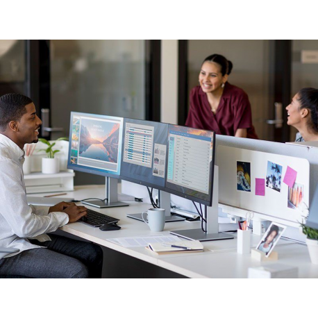 HP E27q G4 - LED monitor - 27" - 2560 x 1440 QHD @ 60 Hz - IPS - 250 cd / m² - 1000:1 - 5 ms - HDMI, VGA, DisplayPort - black - for HP EliteBook 745 G5, 830 G5, 830 G6, 840 G5, 840 G6 - 5