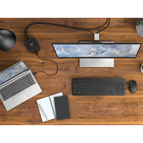 HP E27q G4 - LED monitor - 27" - 2560 x 1440 QHD @ 60 Hz - IPS - 250 cd / m² - 1000:1 - 5 ms - HDMI, VGA, DisplayPort - black - for HP EliteBook 745 G5, 830 G5, 830 G6, 840 G5, 840 G6 - 6