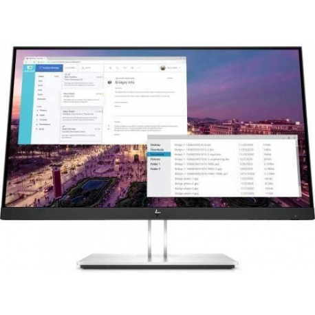 HP E23 G4 - E-Series - LED monitor - 23" - 1920 x 1080 Full HD (1080p) @ 60 Hz - IPS - 250 cd / m² - 1000:1 - 5 ms - HDMI, VGA, DisplayPort - black, silver - for HP EliteBook 745 G5, 830 G5, 830 G6, 840 G5, 840 G6 - 0