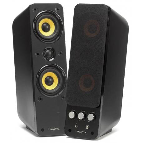 Creative GigaWorks T40 Series II - Speakers - For PC - 32 Watt (Total) - 2-way - gloss black - 2