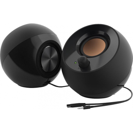 Creative Pebble - Speakers - for PC - 4.4 Watt (Total) - black - 0
