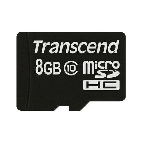 Transcend Premium - Flash memory card - 8 GB - Class 10 - 133x - microSDHC - 0