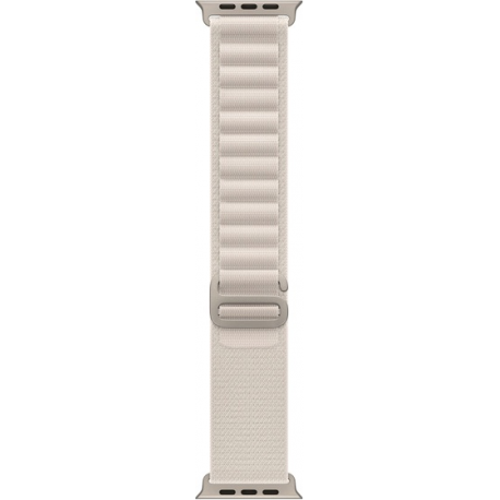 Apple Watch Ultra - 49 mm - titanium - smart watch with Alpine Loop - textile - starlight - band size: S - 32 GB - Wi-Fi, LTE, UWB, Bluetooth - 4G - 61.3 g - 2