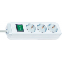 Brennenstuhl Eco-Line - Power strip - output connectors: 3 - 1.5 m - white