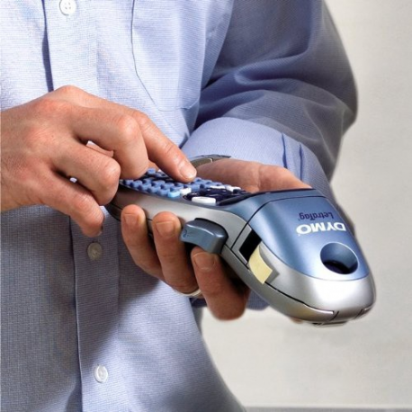 DYMO LetraTag LT-100H - Labelmaker - B/W - direct thermal - Roll (1.2 cm) - 160 dpi - up to 7 mm/sec - cutter - 1 line printing, 2 line printing, realtime clock - 2