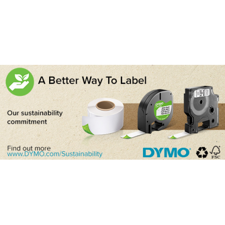 DYMO - Nylon - black on white - Roll (1.2 cm x 3.5 m) 1 cassette(s) flexible tape - for ExecuLabel LM150; LabelMANAGER - 11