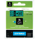 DYMO D1 - Self-adhesive - black on green - Roll (1.2 cm x 7 m) 1 cassette(s) label tape - for LabelMANAGER 100, 160, 210, 220, 260, 280, 300, 360, 420, Wireless PnP; LabelPOINT 250