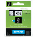 DYMO D1 - Polyester - self-adhesive - black on white - Roll (0.6cm x 7m) 1 cassette(s) label tape - for LabelMANAGER 100, 160, 210, 220, 260, 280, 300, 360, 420, Wireless PnP; LabelPOINT 250