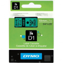 DYMO D1 - Removable adhesive - black on green - Roll (1.9cm x 7m) 1 roll(s) labels - for LabelMANAGER 360, 400, 420, 450, 500, PC, PC2, Wireless PnP; LabelPOINT 300, 350