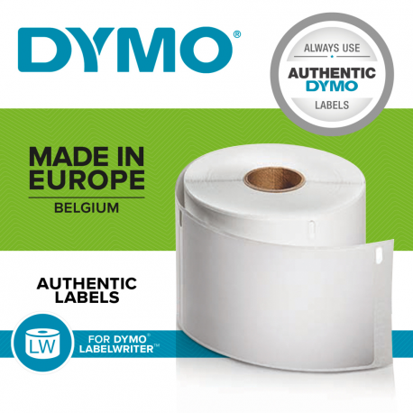 DYMO LabelWriter LAF Labels Large - Black on white - 59 x 190 mm 110 label(s) (1 roll(s) x 110) lever arch labels - for DYMO LabelWriter 310, 315, 320, 330, 400, 450, 4XL, SE450, Wireless - 8
