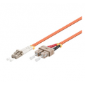 MicroConnect - Network cable - SC/UPC multi-mode (M) to LC/UPC multi-mode (M) - 2 m - fibre optic - 50 / 125 micron - OM2 - halogen-free - orange
