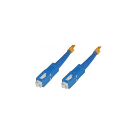 MicroConnect - Network cable - SC/UPC single-mode (M) to SC/UPC single-mode (M) - 5 m - fibre optic - 9 / 125 micron - halogen-free - yellow - 0