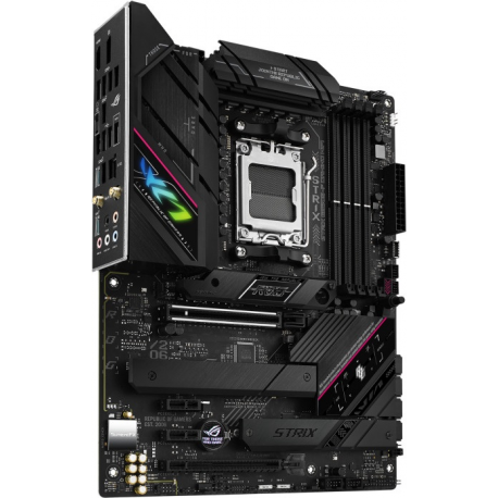 ASUS ROG Strix B650E-F Gaming WiFi - Motherboard - ATX - Socket AM5 - AMD B650 Chipset - USB 3.2 Gen 1, USB 3.2 Gen 2, USB-C 3.2 Gen2, USB-C 3.2 Gen 2x2 - 2.5 Gigabit LAN, Wi-Fi, Bluetooth - onboard graphics (CPU required) - HD Audio (8-channel) - 1