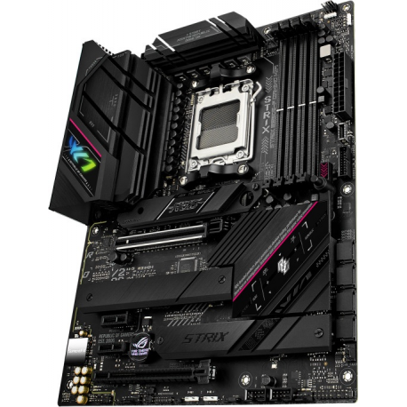 ASUS ROG Strix B650E-F Gaming WiFi - Motherboard - ATX - Socket AM5 - AMD B650 Chipset - USB 3.2 Gen 1, USB 3.2 Gen 2, USB-C 3.2 Gen2, USB-C 3.2 Gen 2x2 - 2.5 Gigabit LAN, Wi-Fi, Bluetooth - onboard graphics (CPU required) - HD Audio (8-channel) - 4