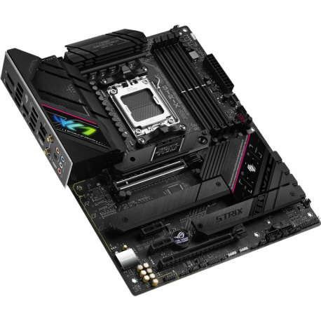 ASUS ROG Strix B650E-F Gaming WiFi - Motherboard - ATX - Socket AM5 - AMD B650 Chipset - USB 3.2 Gen 1, USB 3.2 Gen 2, USB-C 3.2 Gen2, USB-C 3.2 Gen 2x2 - 2.5 Gigabit LAN, Wi-Fi, Bluetooth - onboard graphics (CPU required) - HD Audio (8-channel) - 5