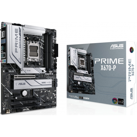 ASUS PRIME X670-P AM5 ATX MB 4xDIMM DDR5 3xM.2 6xSATA