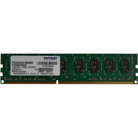 MEMORY DIMM 4GB PC12800 DDR3/PSD34G16002 PATRIOT
