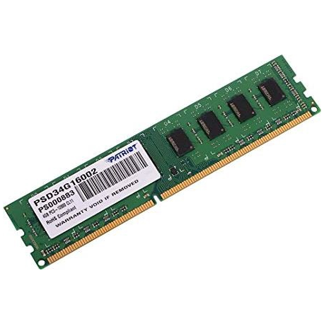 MEMORY DIMM 4GB PC12800 DDR3/PSD34G16002 PATRIOT