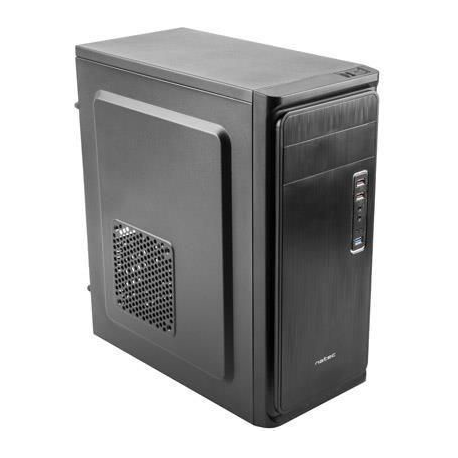 Natec PC Case Armadillo Grey, Midi Tower, Power supply included No