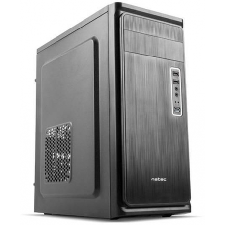 Natec PC Case Armadillo Grey, Midi Tower, Power supply included No
