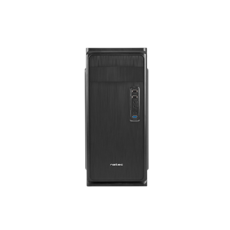 Natec PC Case Armadillo Grey, Midi Tower, Power supply included No