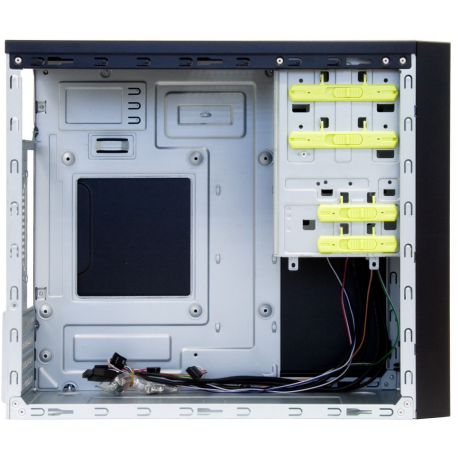 Chieftec Elox Series HT-01B - Tower - micro ATX - no power supply - black - USB/Audio - 2