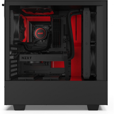 NZXT H510 Side window, Black/Red, ATX, Power supply included No