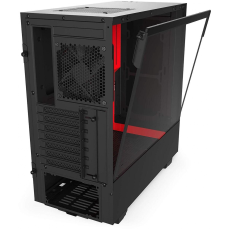 NZXT H510 Side window, Black/Red, ATX, Power supply included No