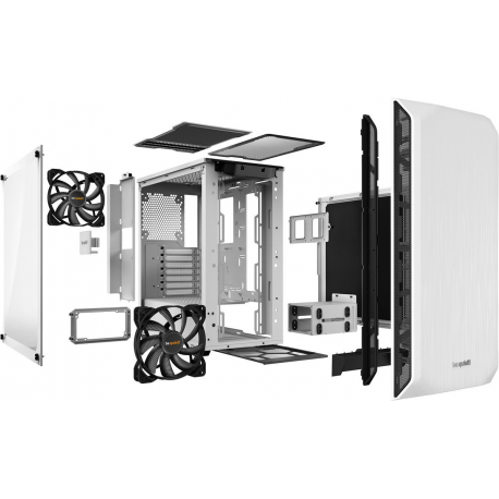 Case|BE QUIET|Pure Base 500 Window White|MidiTower|Not included|ATX|MicroATX|MiniITX|Colour White|BGW35